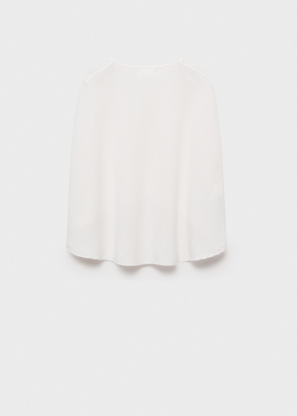 Cotton knit cape - Off White