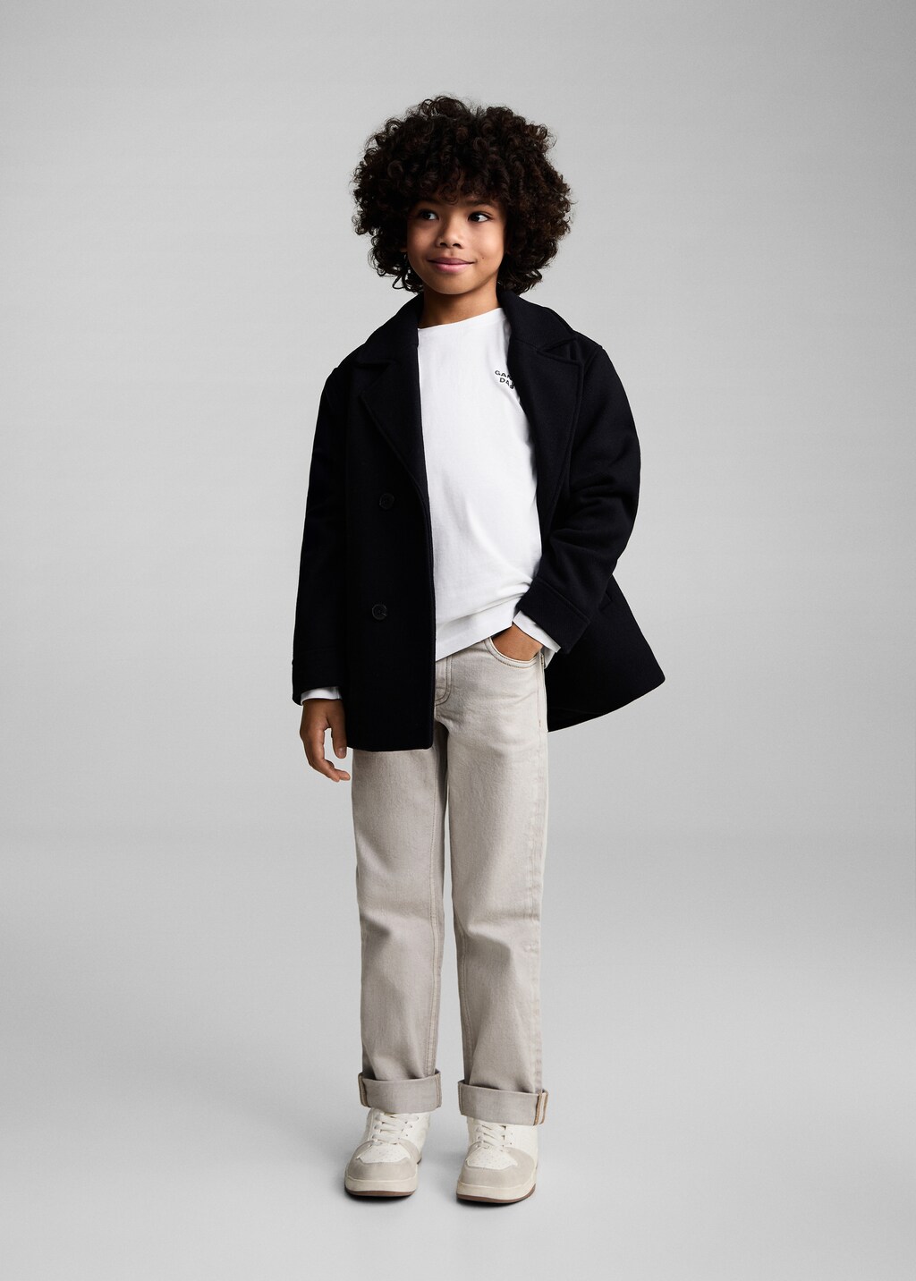 Printed cotton-blend t-shirt - Off White