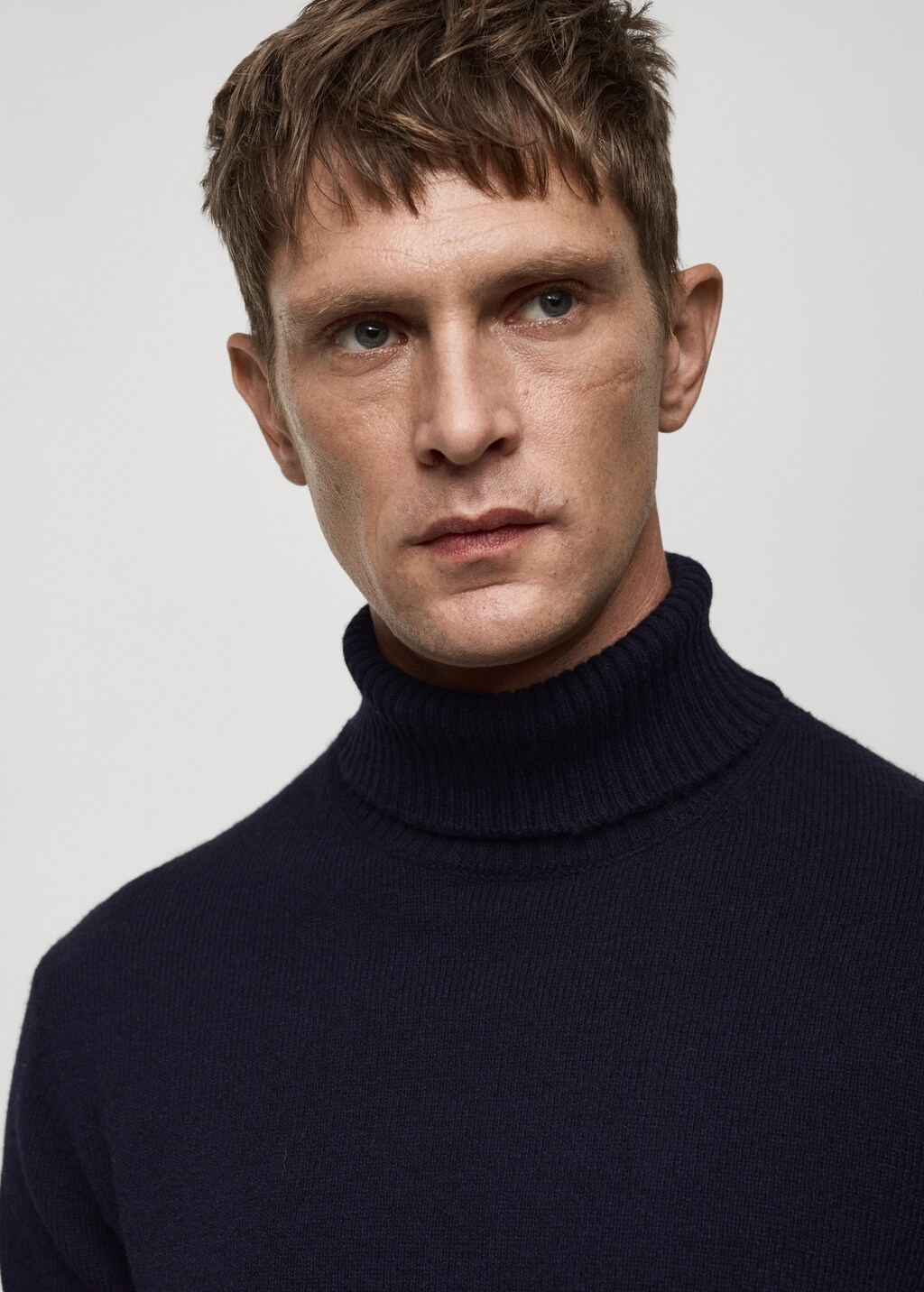 Knitted wool turtleneck sweater - Off White