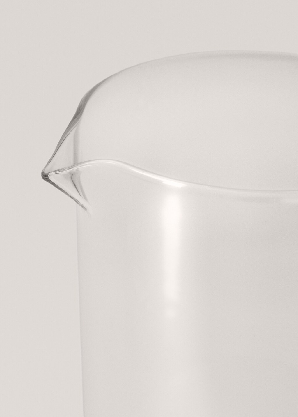 Borosilicate jug with handle 17x10cm - Ice Grey