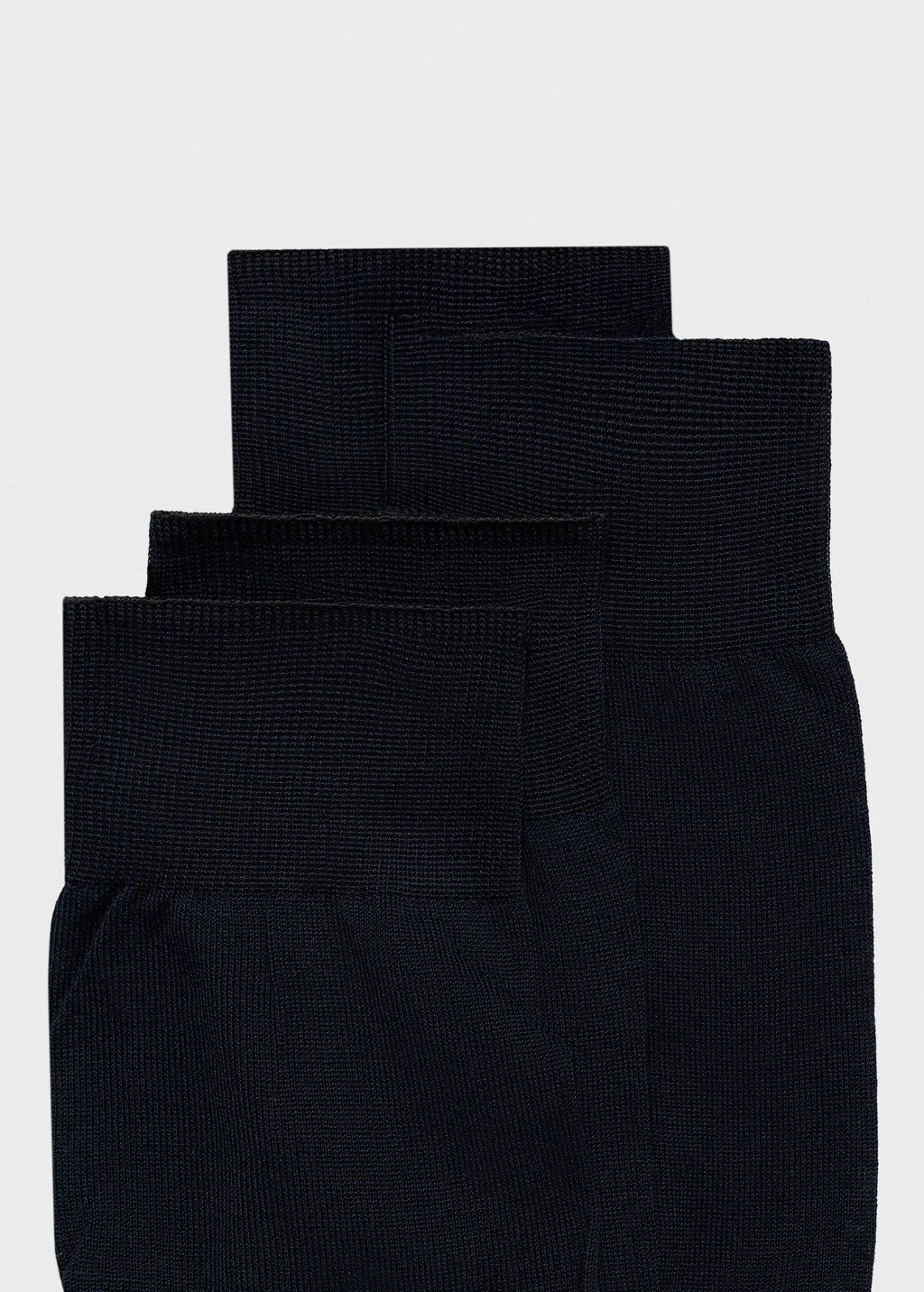 Pack of 2 100% plain cotton socks - Black