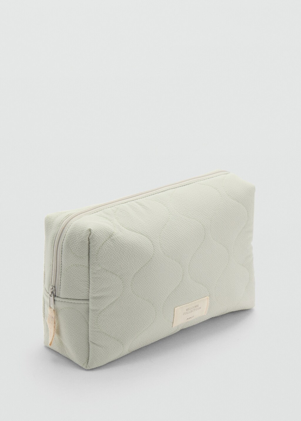 Quilted cosmetic bag - Pastel Green