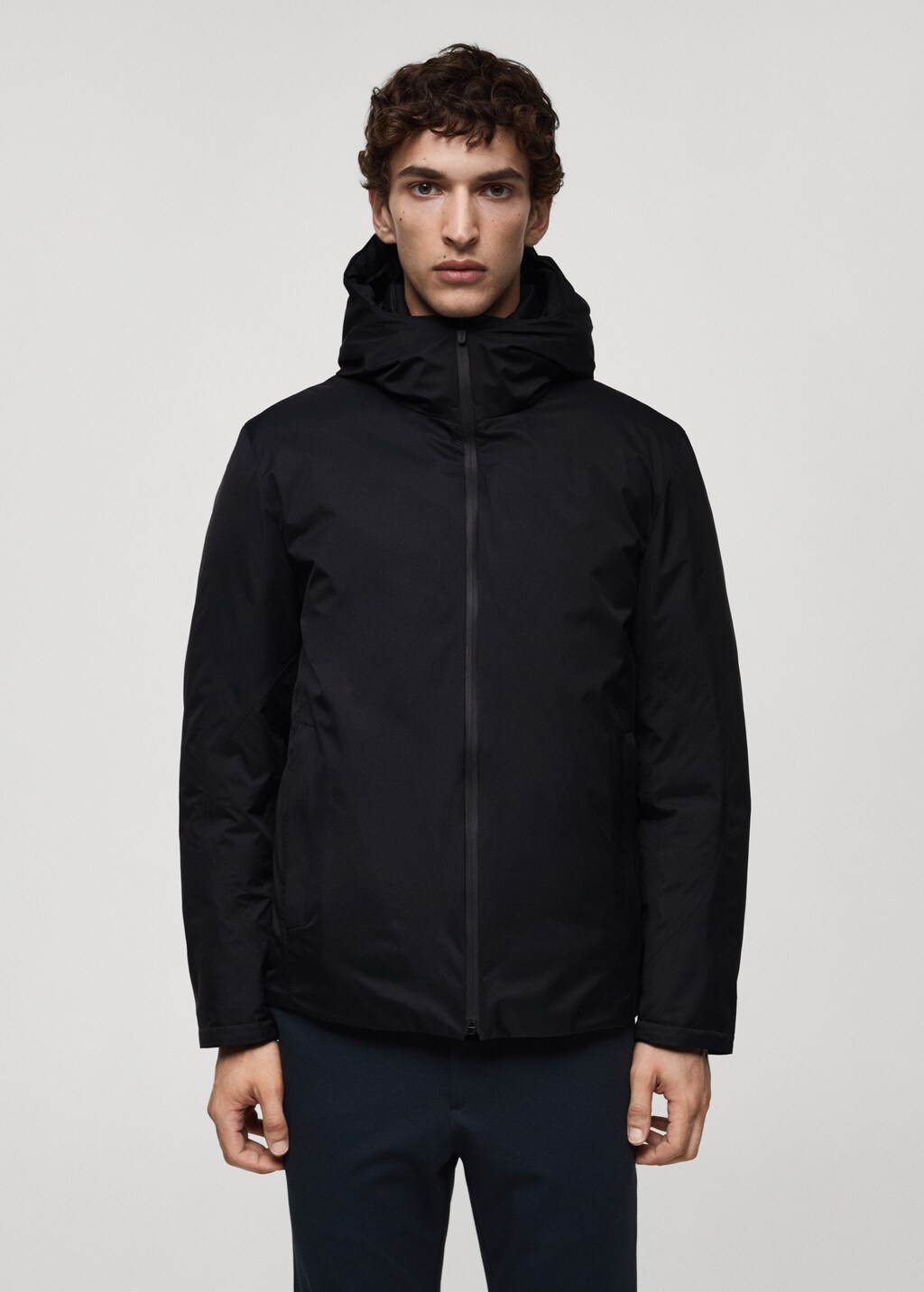 Thermoregulating waterproof padded anorak - Dark Navy