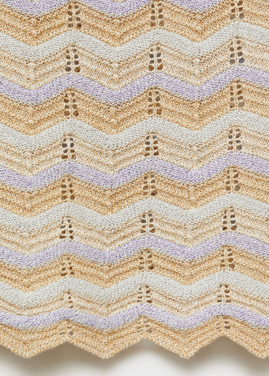 Asymmetrical lurex top - Silver