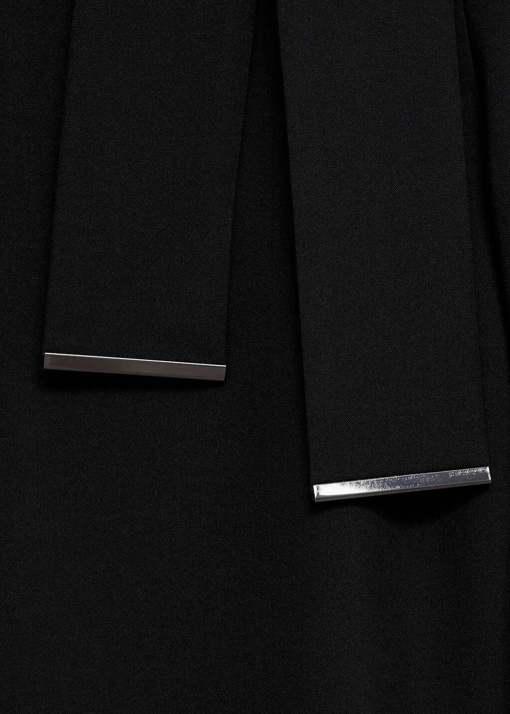 Straight-fit jumpsuit with belt - Black