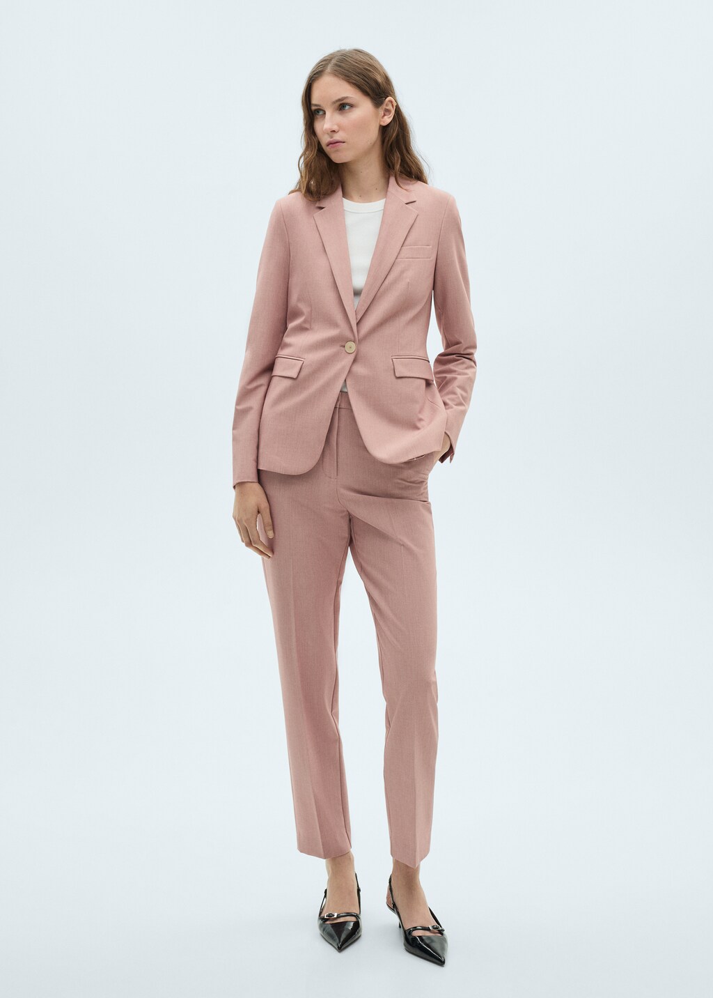 Fitted suit jacket - Sky Blue