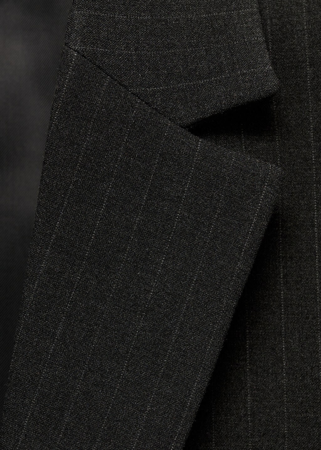 Pinstripe suit jacket - Dark Heather Grey