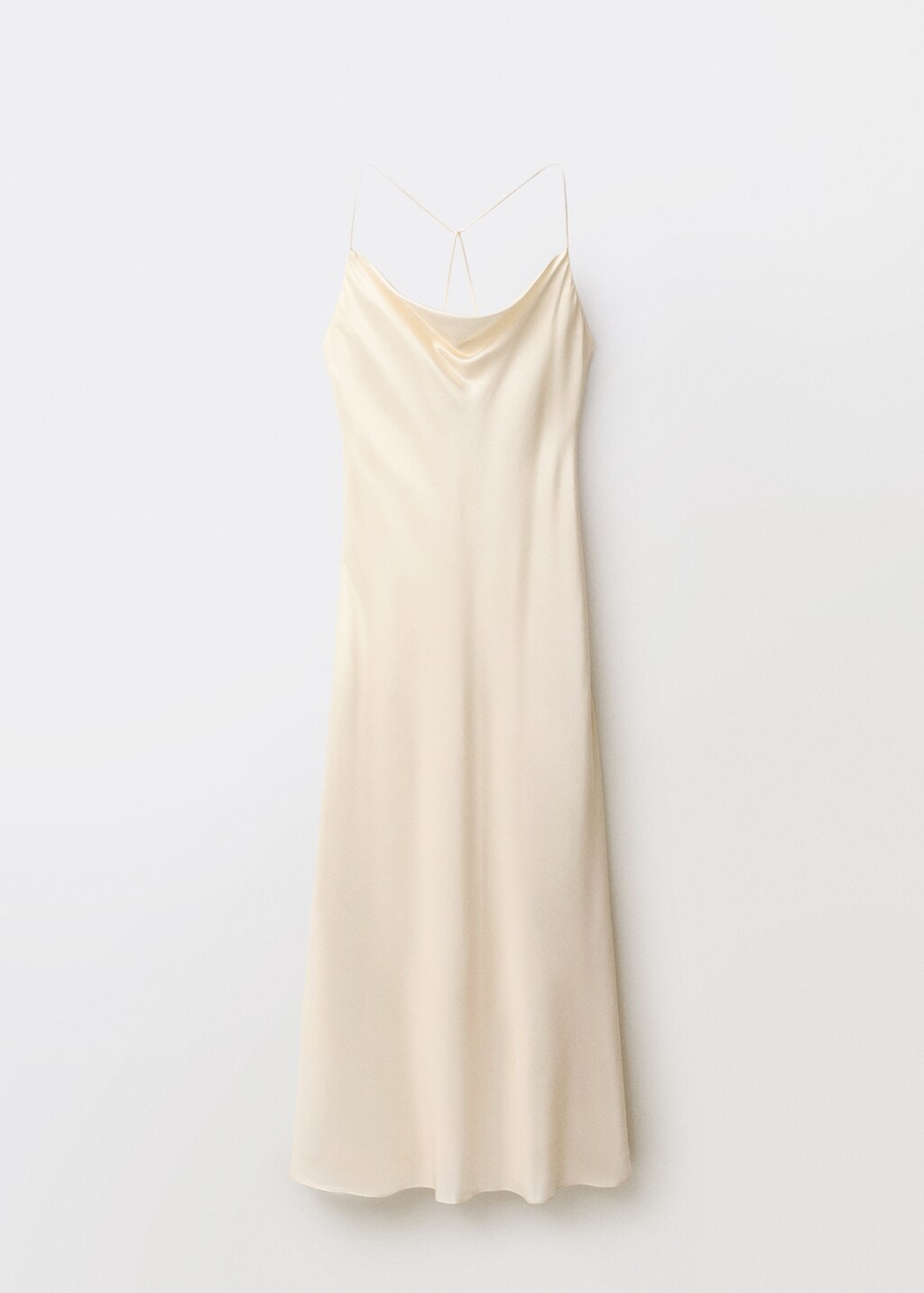Silk dress with draped neckline - Charcoal