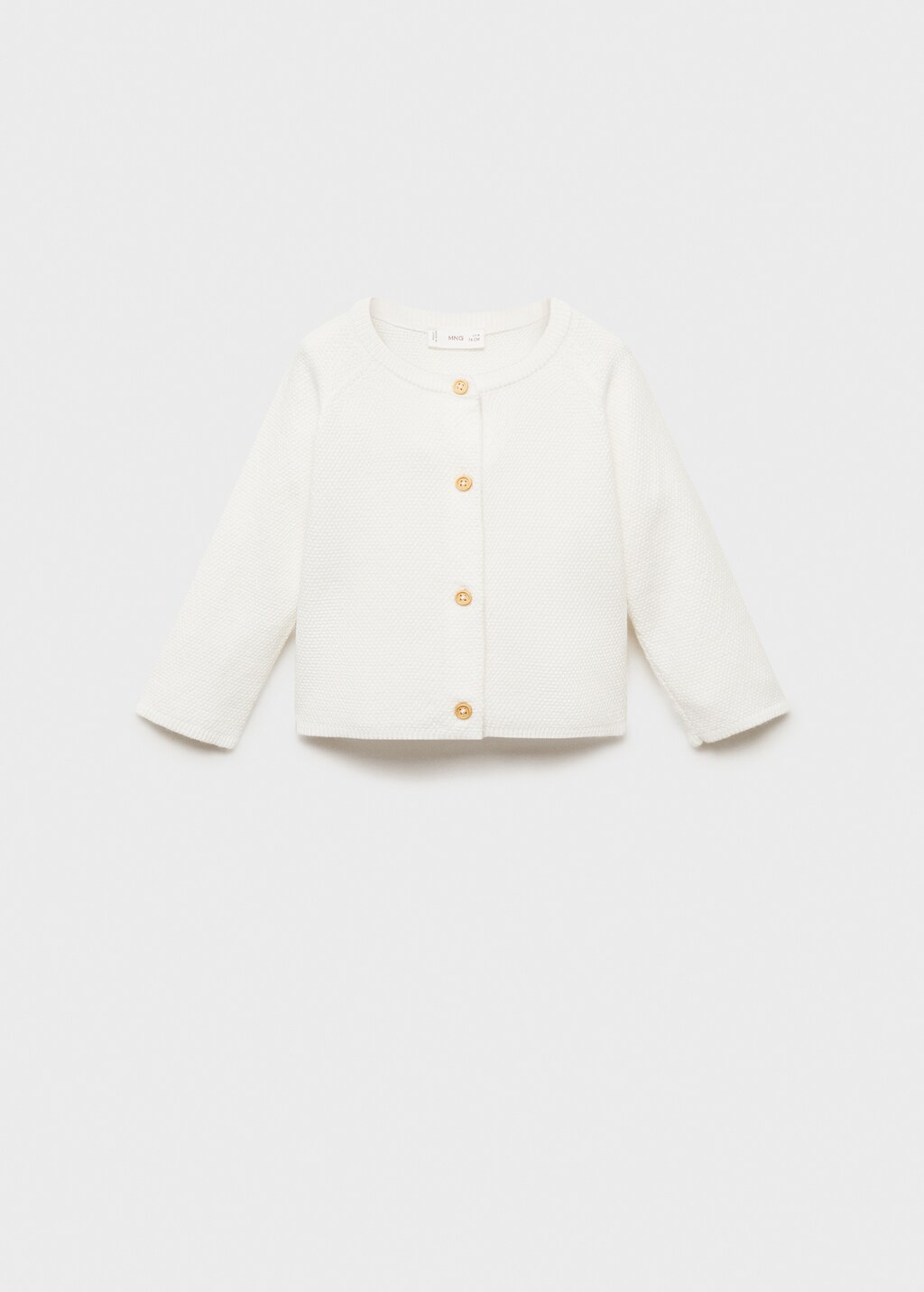 Knitted button cardigan - Off White