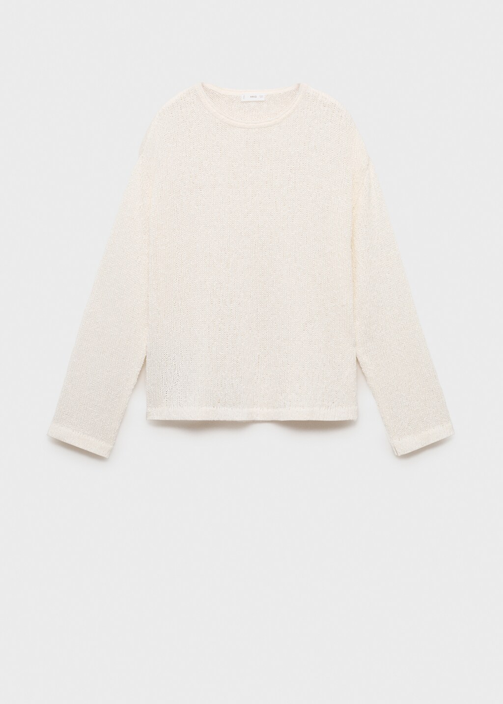 Textured knit sweater - Off White