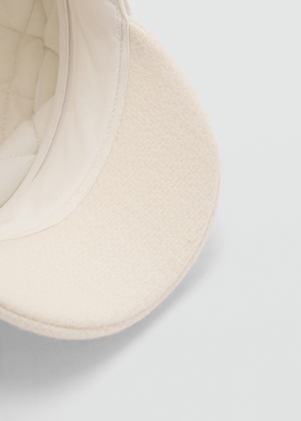 Plain baker cap - Ecru