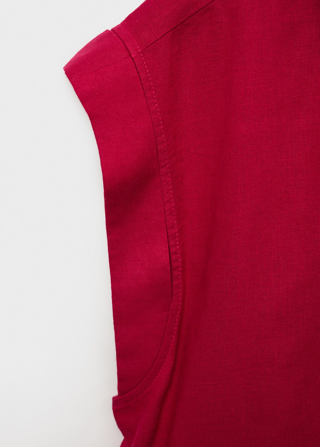 Flowing linen blouse - White