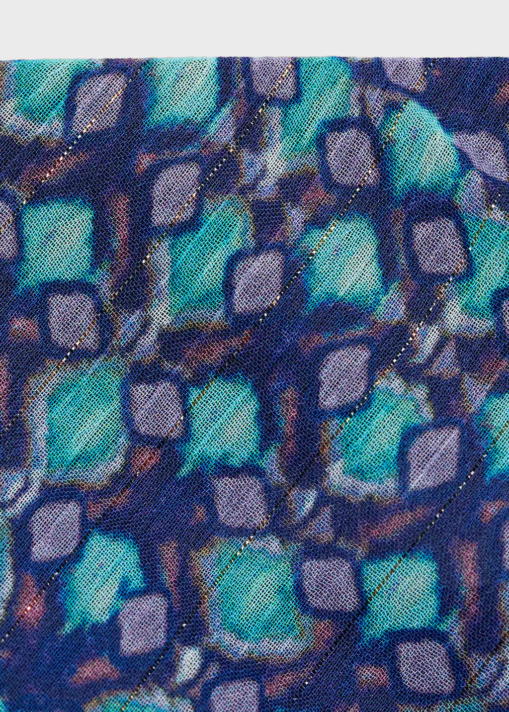 Printed midi skirt - Turquoise