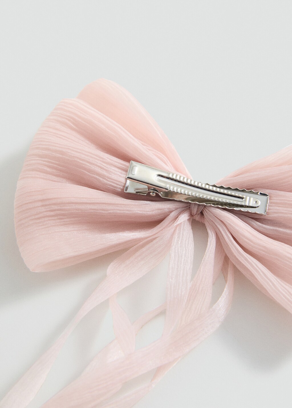 Bow hairclip - Pale Pink
