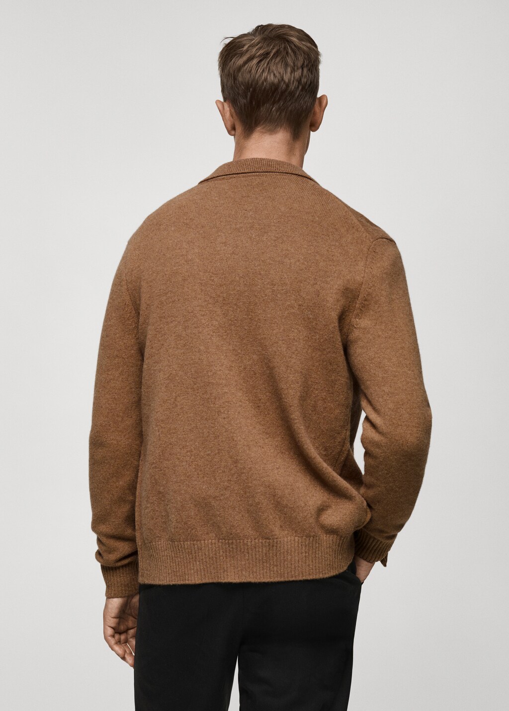 Rib-knit wool cardigan - Off White