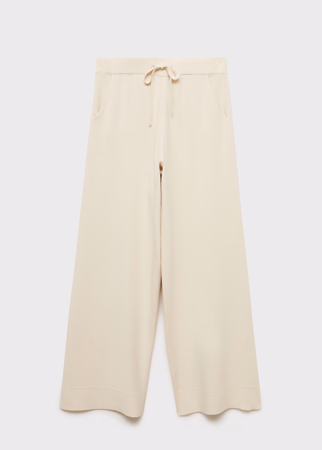 Ribbed knit trousers - Light/Pastel Grey