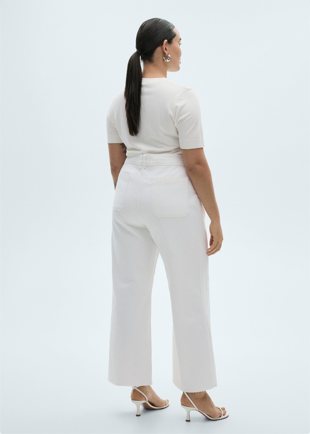 Catherin culotte high-rise jeans - Black denim