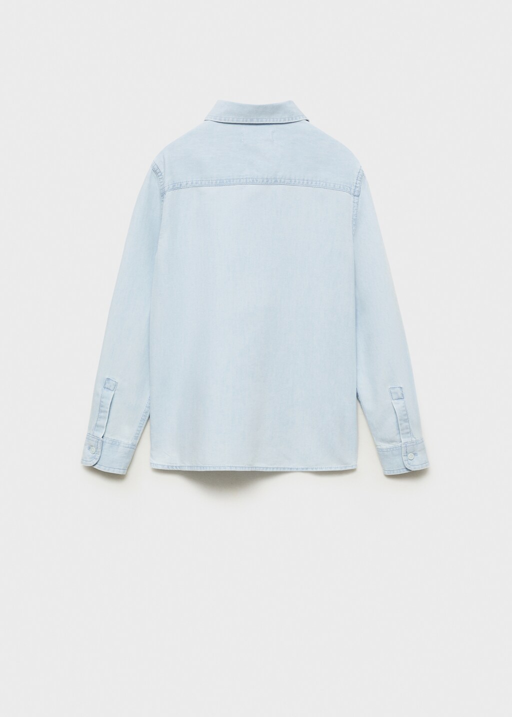 Slim-fit denim shirt - Light Blue