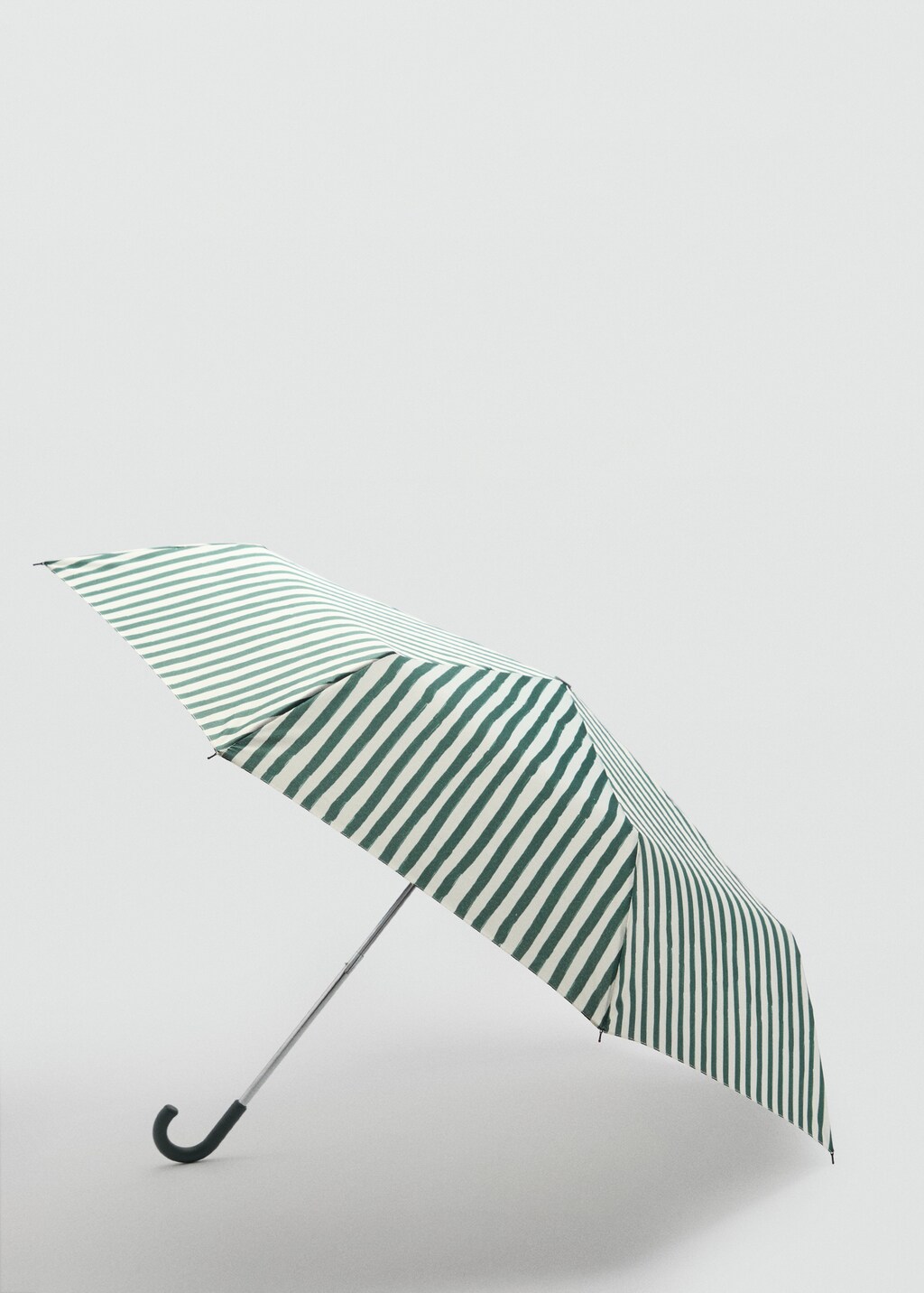 Stripe-printed umbrella - Green