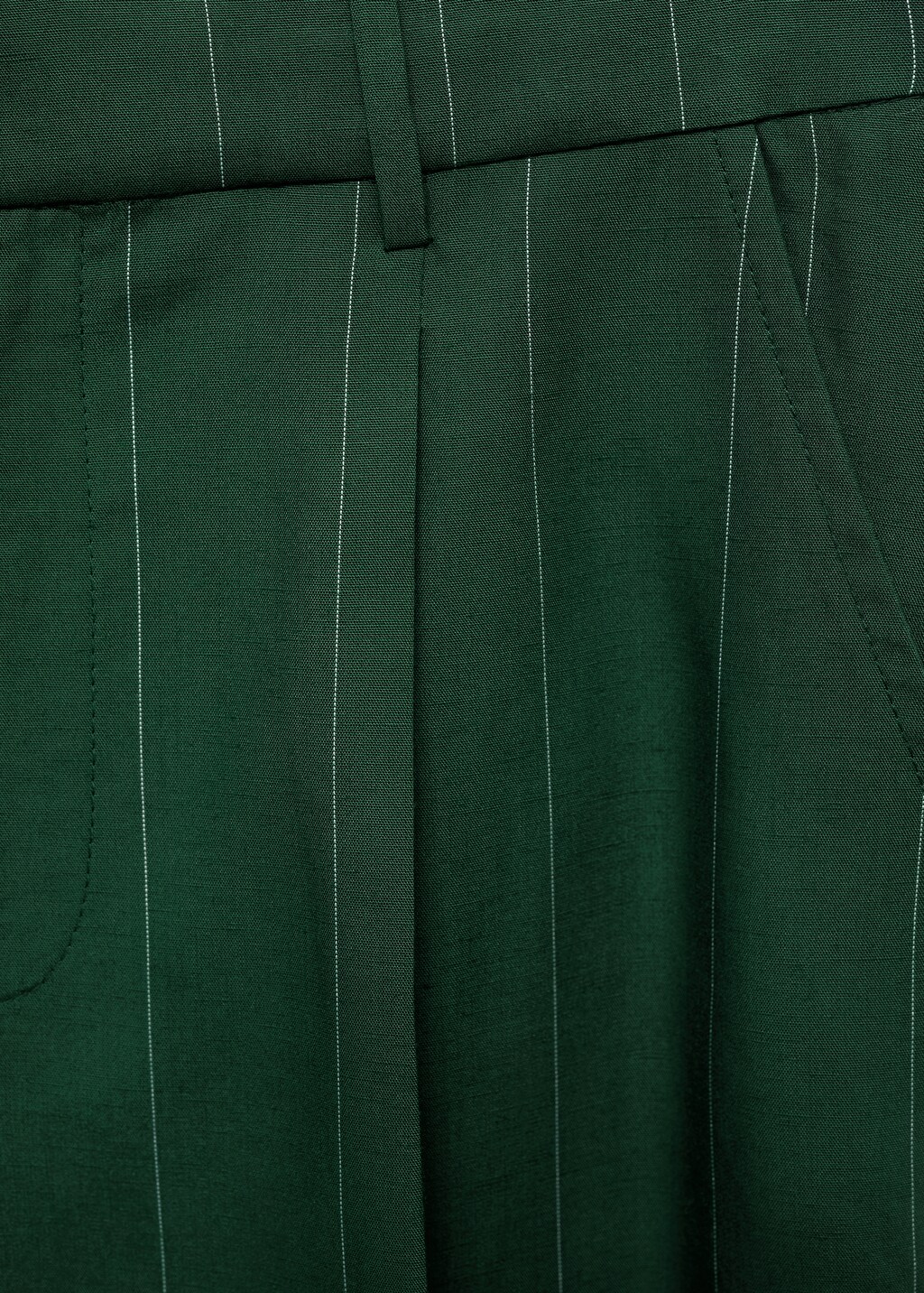 Pinstripe suit trousers - Green
