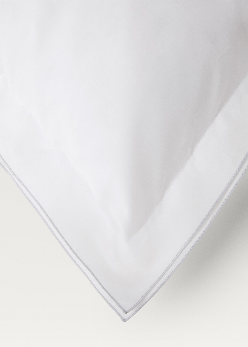 Cotton percale pillowcase with double overlock, 60x60 cm - Medium Brown