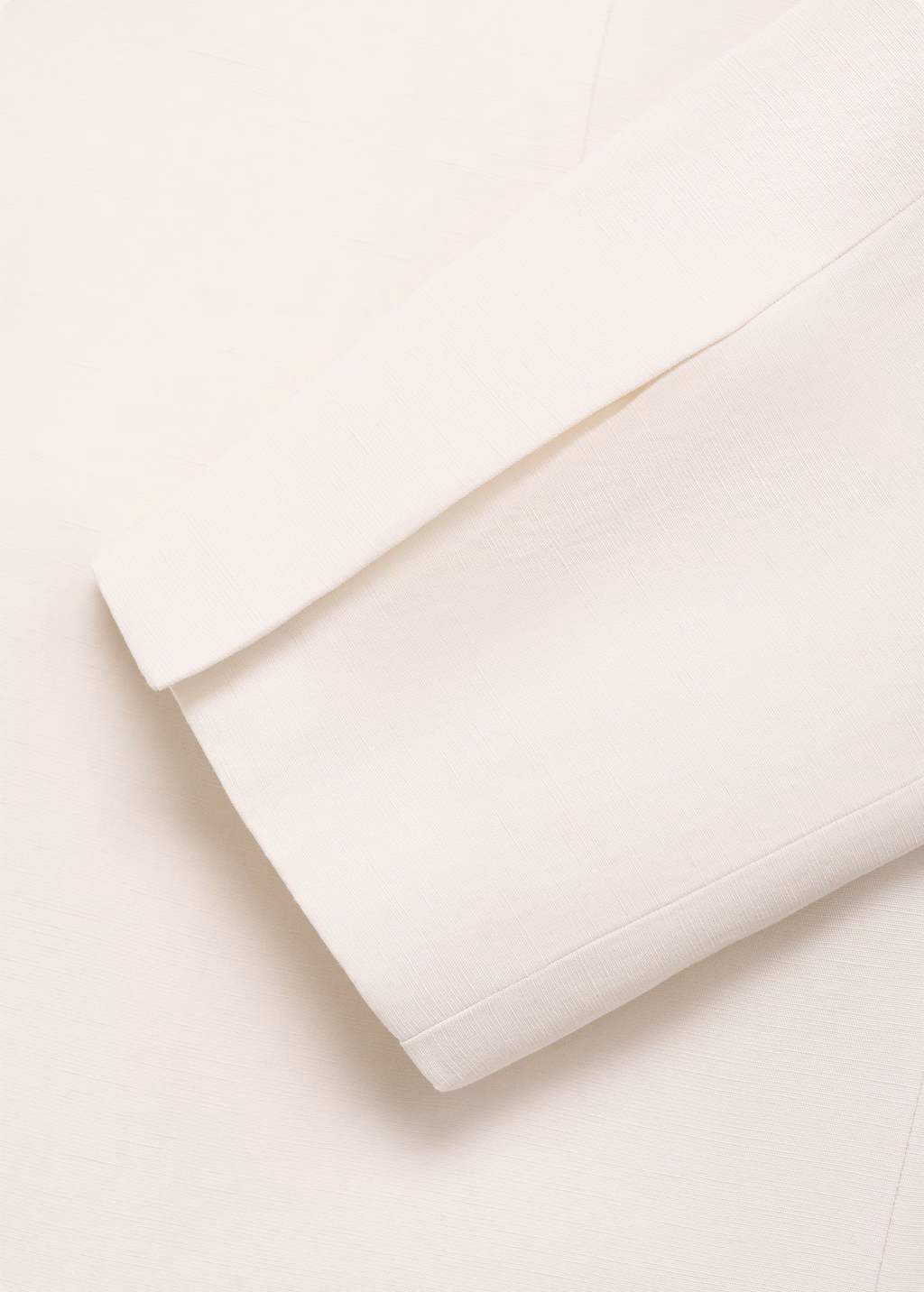 Lyocell and linen-blend jacket - Ecru