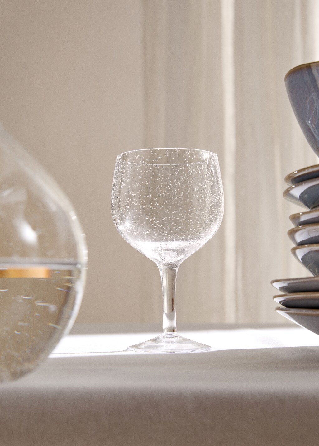 Bubble-design glass - Ice Grey