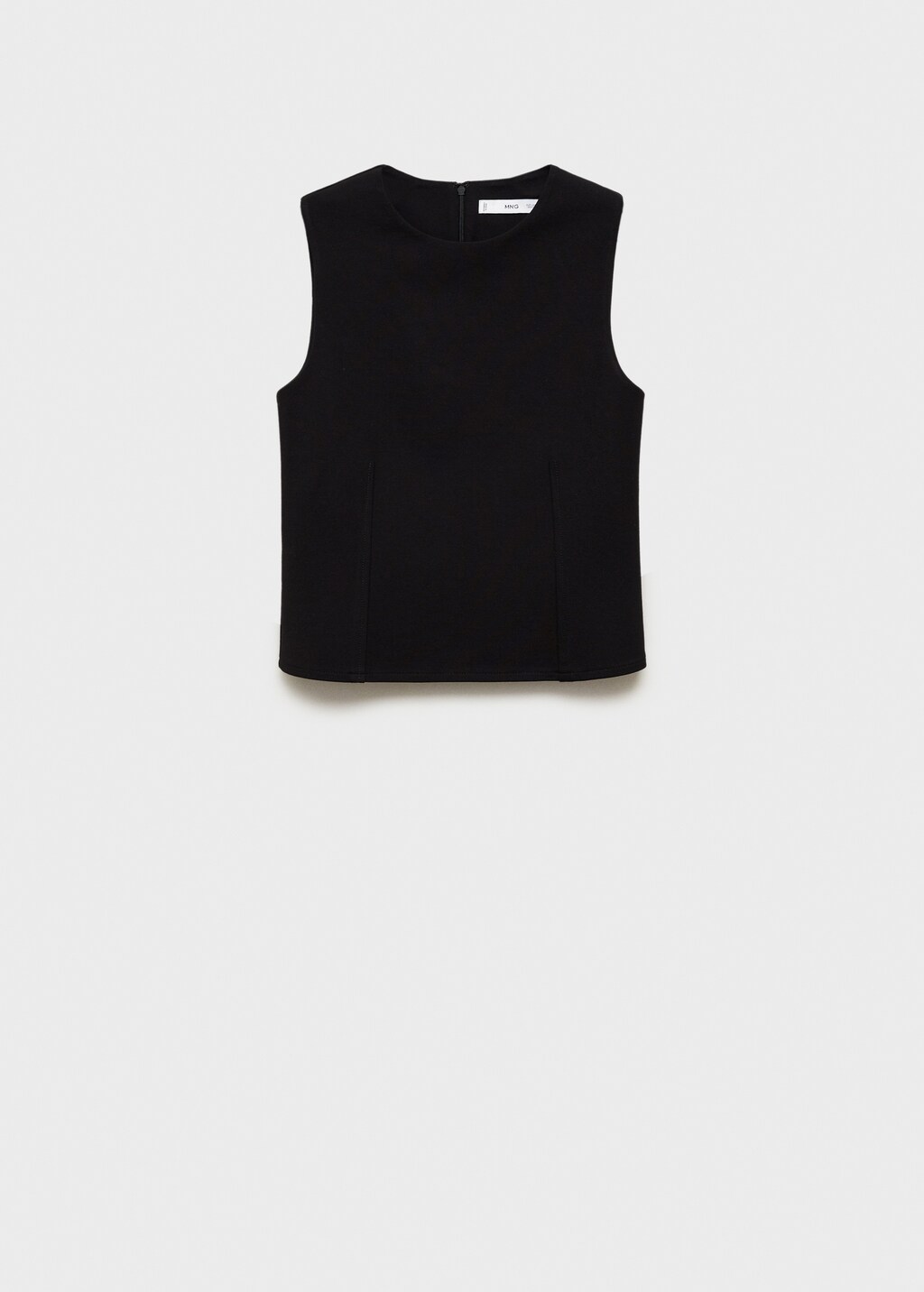 Top with wide straps - Black