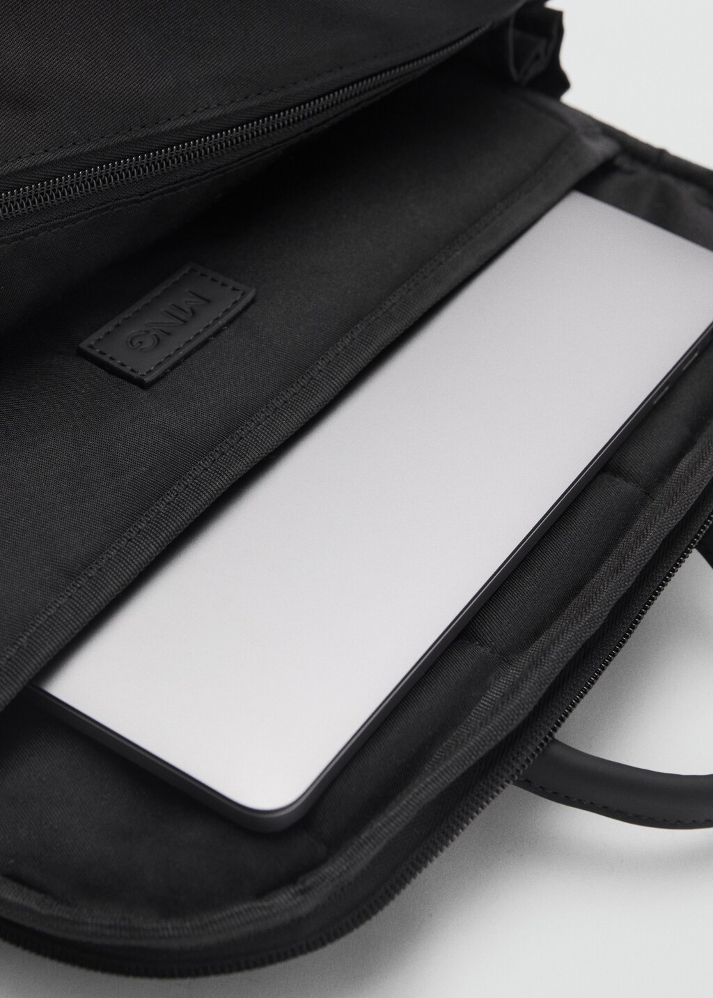 Functional rubberised backpack - Black