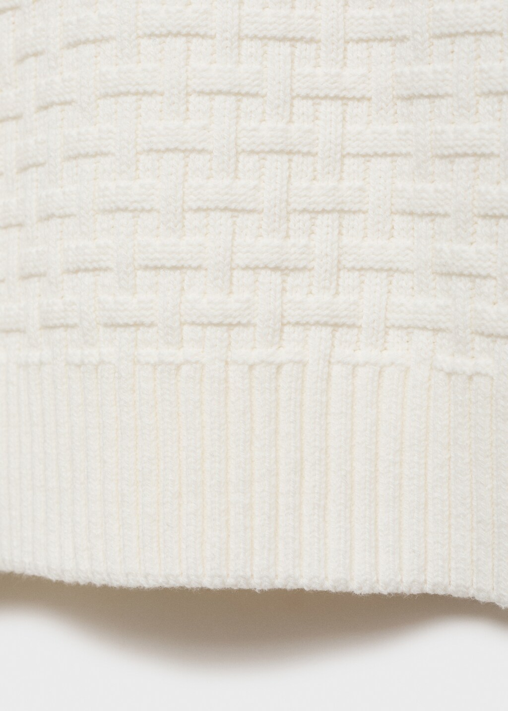 Crossed knit sweater - Sand