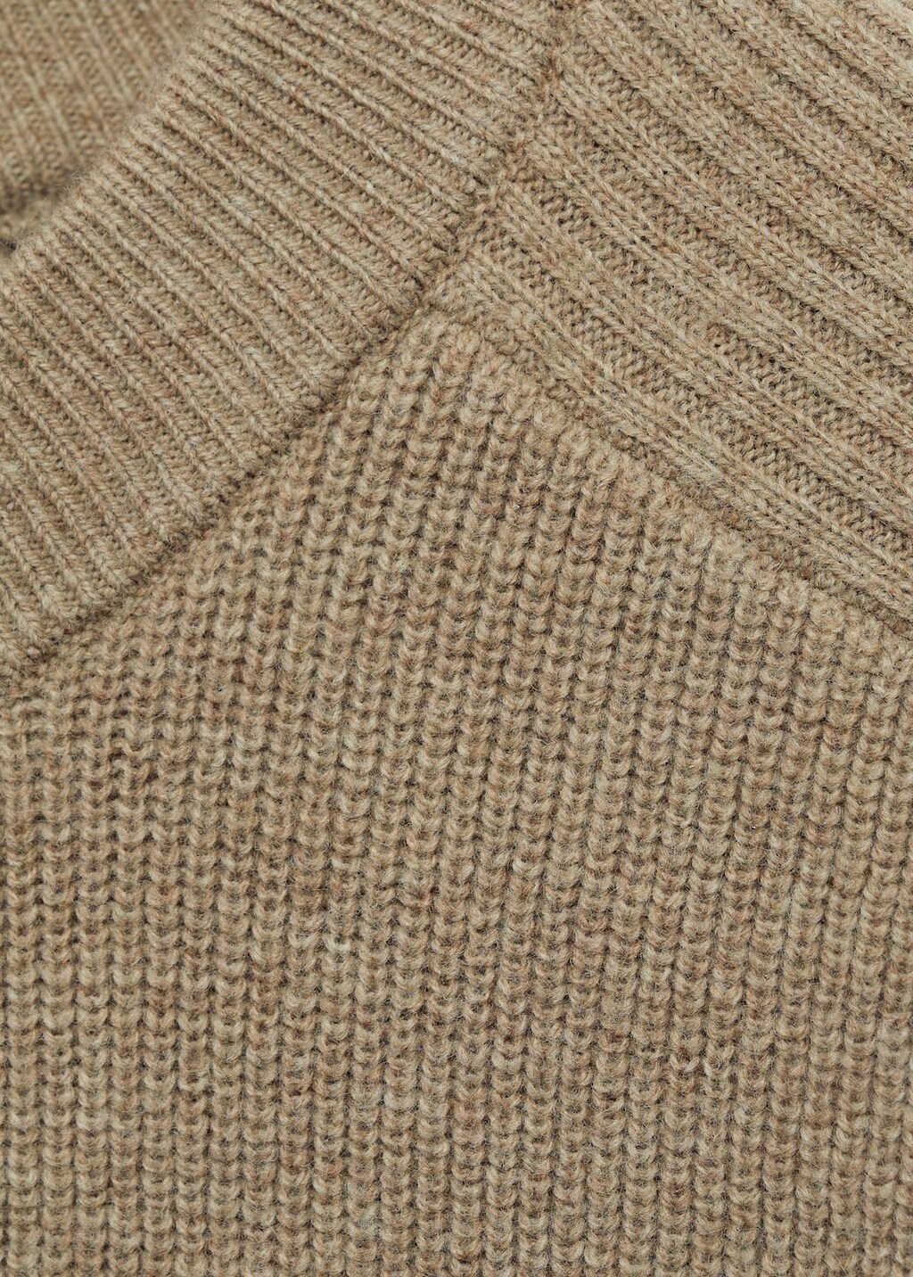 Ribbed wool sweater - Mink Grey