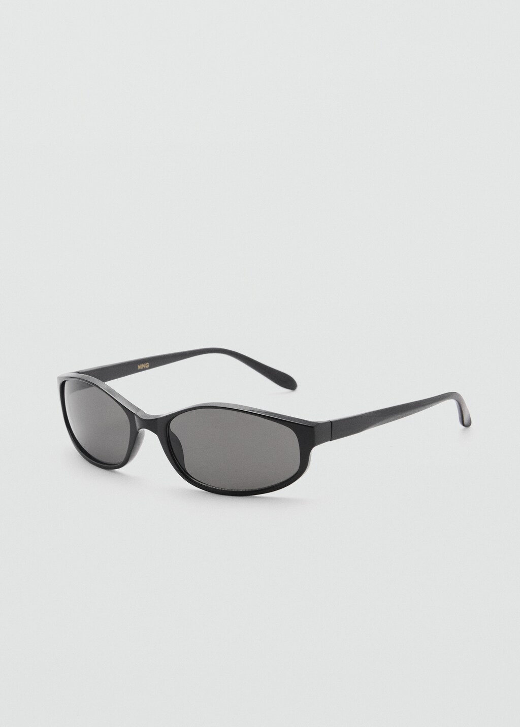 Thin-frame sunglasses - Black