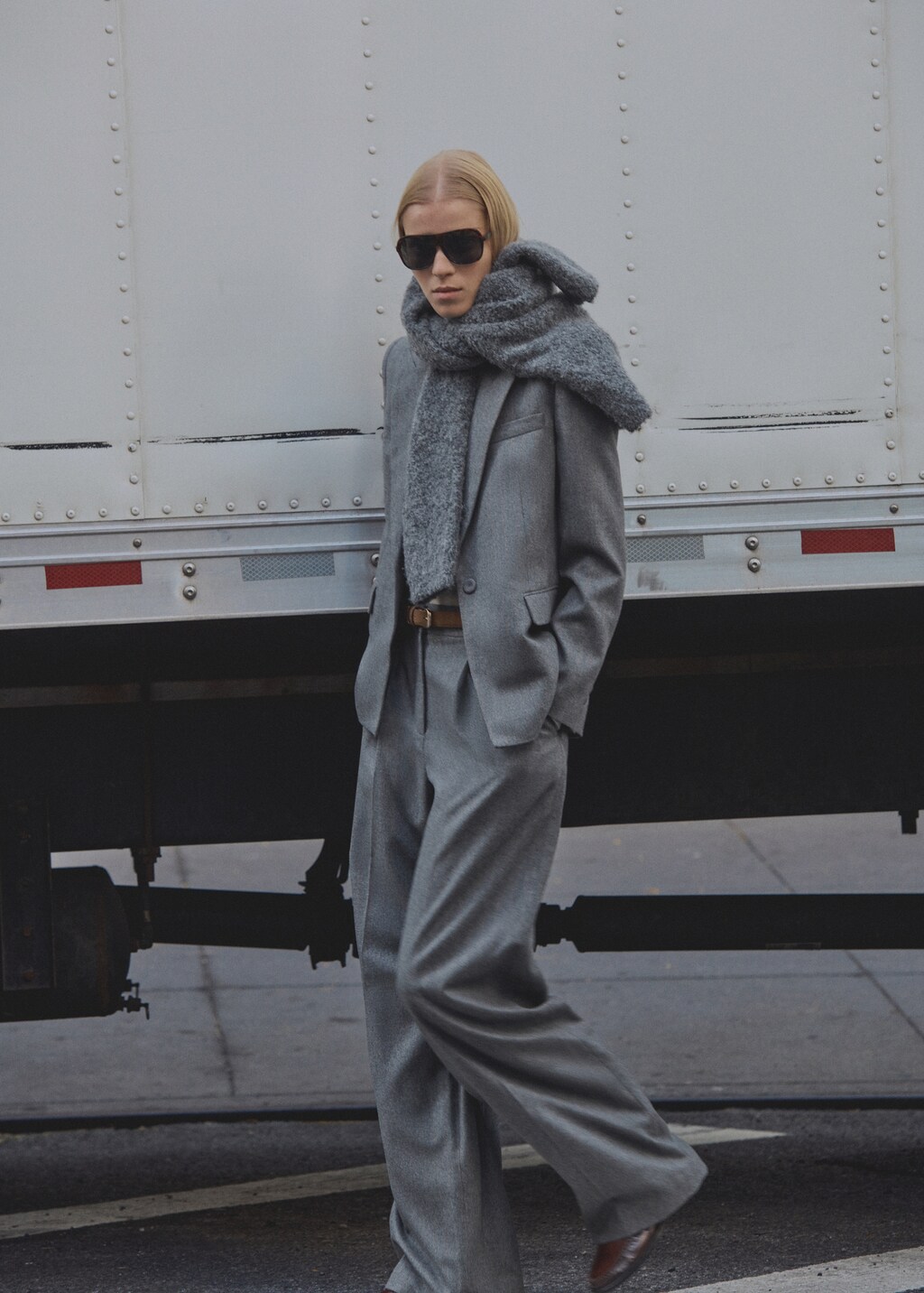 Virgin wool suit jacket - Grey