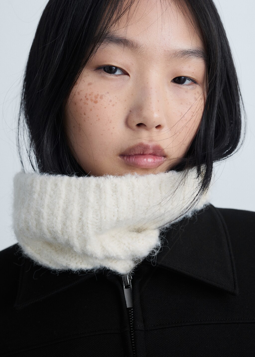 Zipper fitted jacket - Black