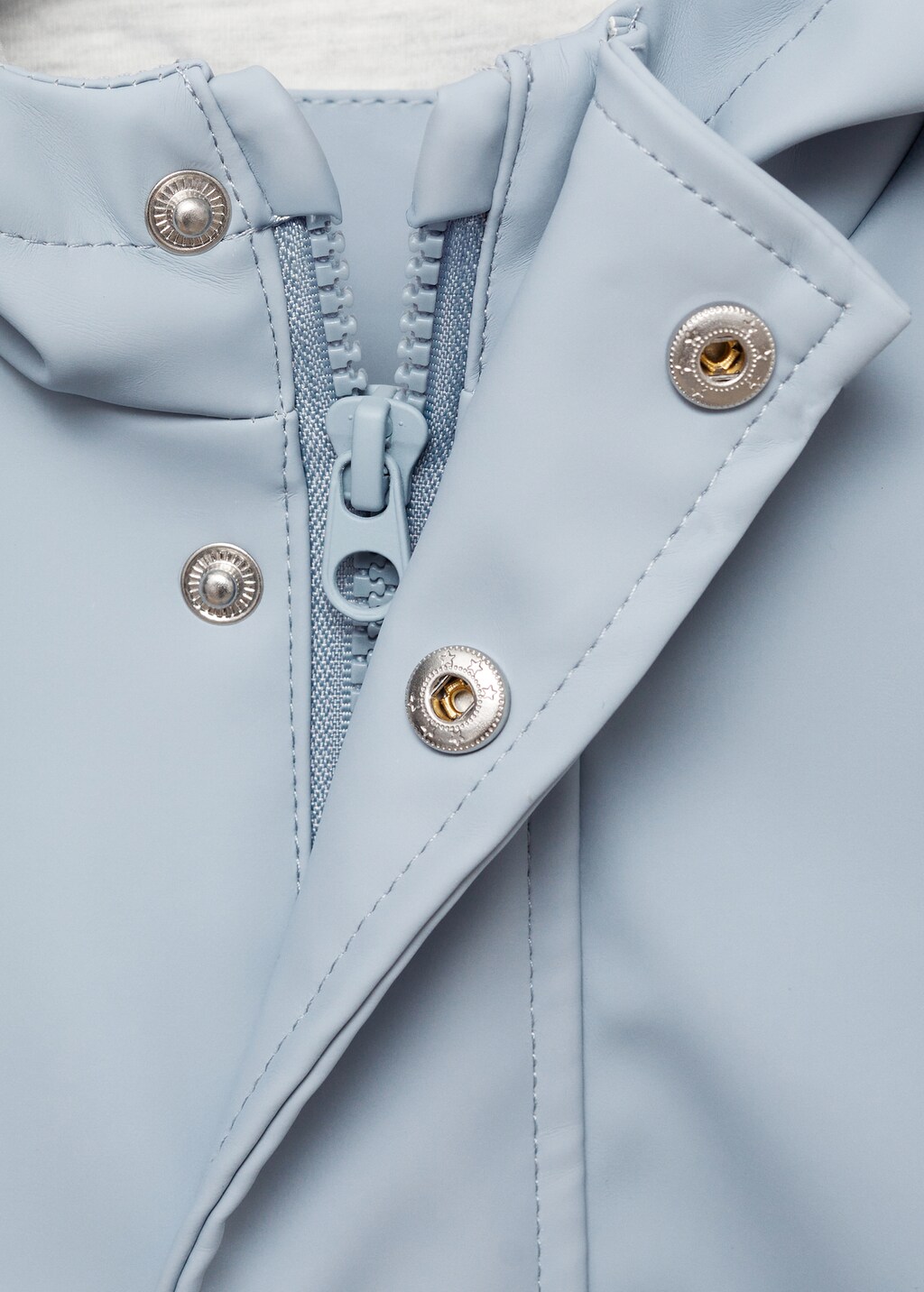 Water-repellent quilted jacket - Sky Blue