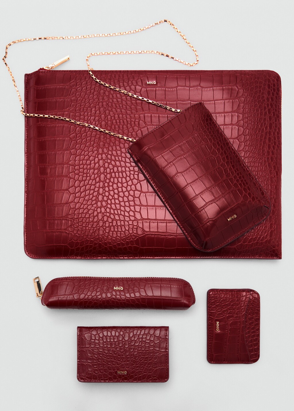 Crocodile mobile case - Red