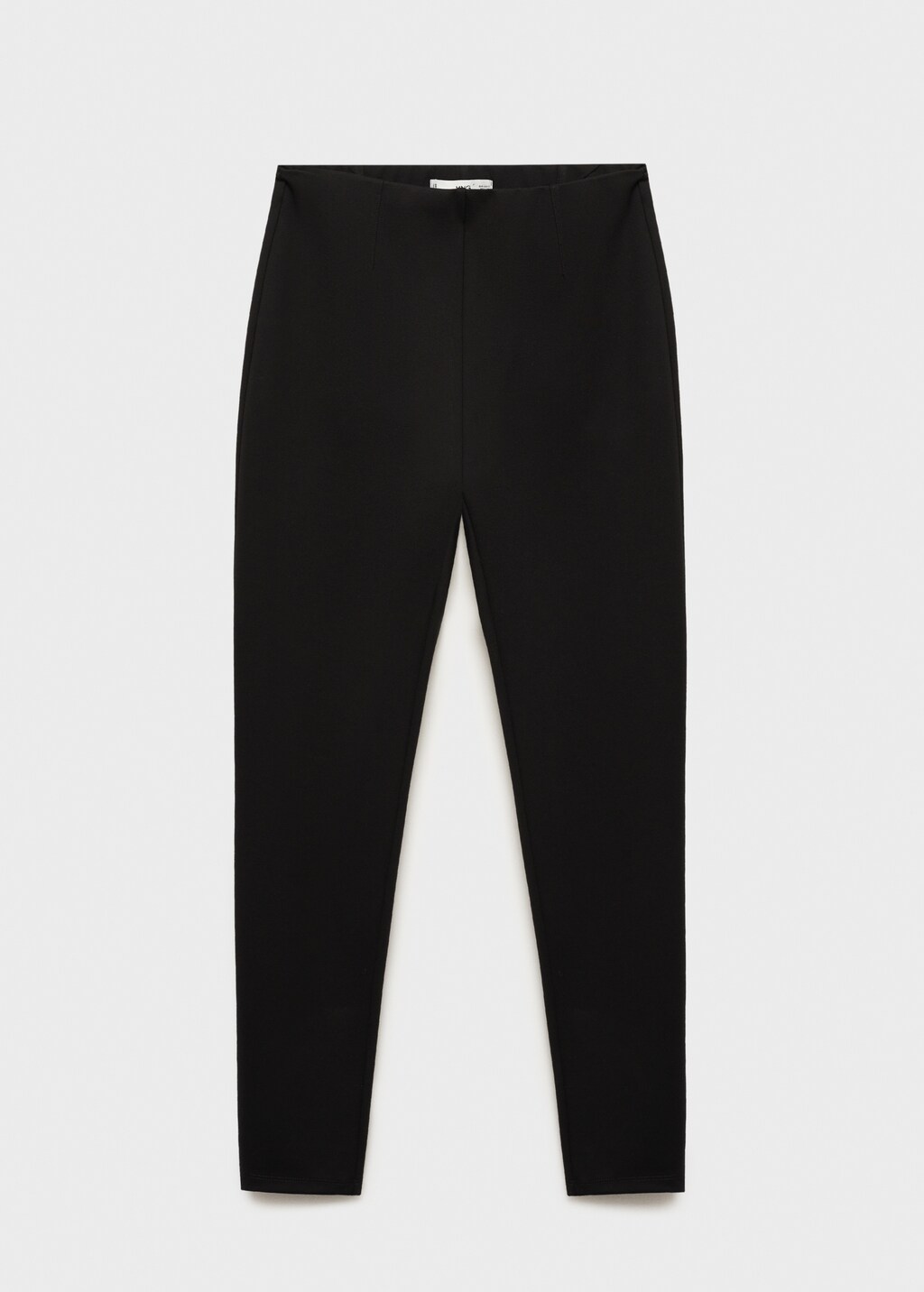 Mid-rise skinny leggings - Black