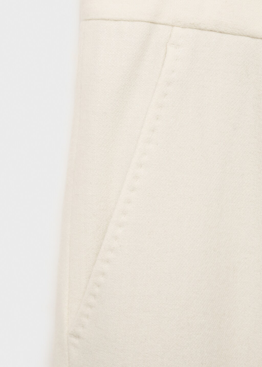 100% virgin wool flannel suit trousers - Dark Navy