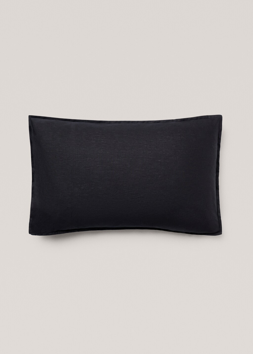 100% linen cushion case 50x75cm - Dark Navy