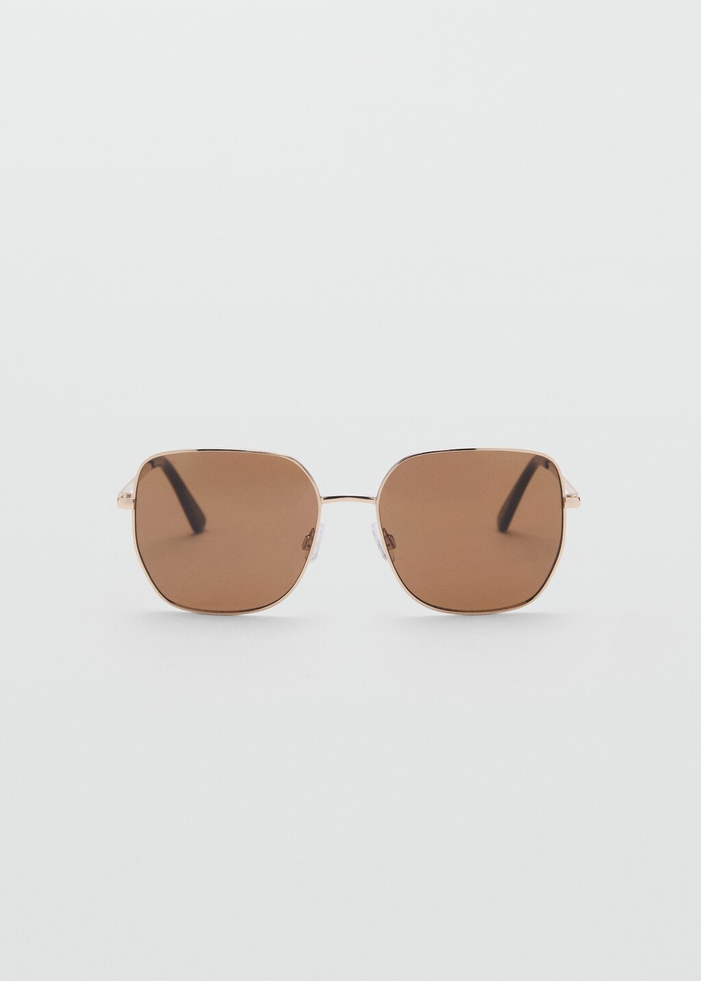 Square metallic frame sunglasses - Gold