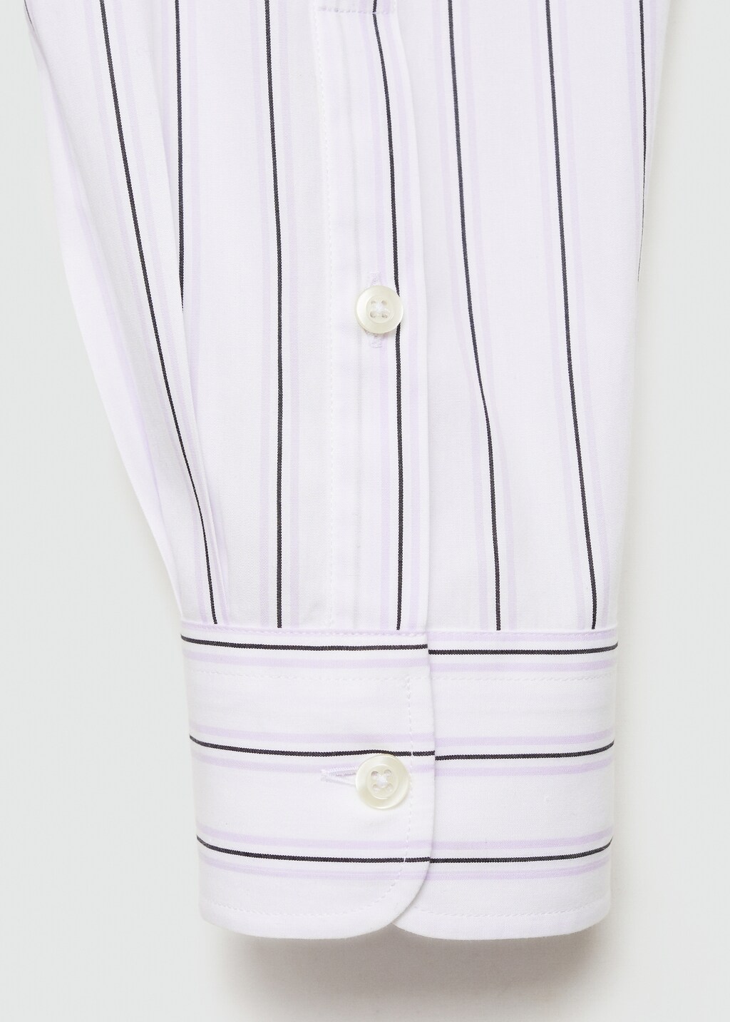 Regular-fit striped cotton shirt - Sky Blue