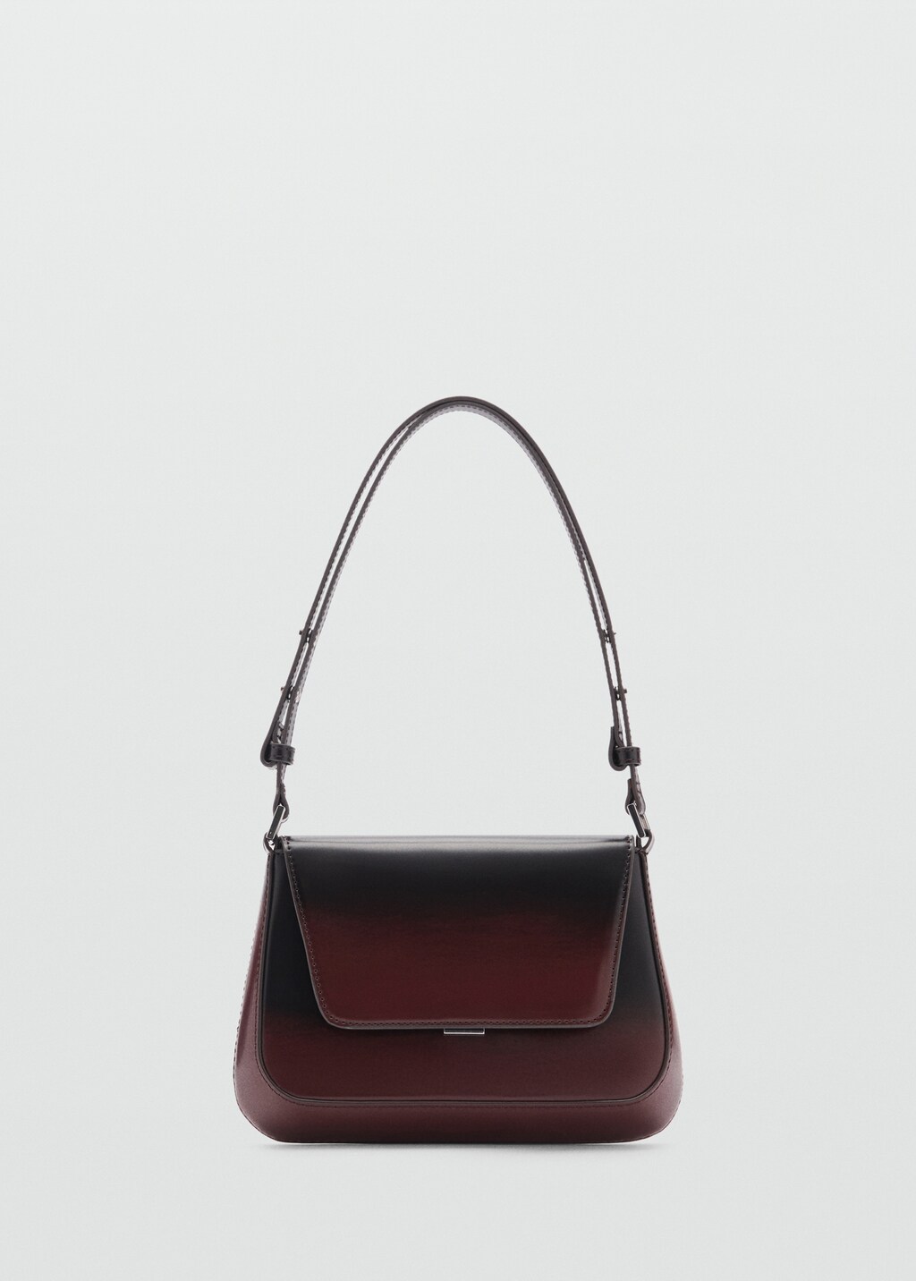 Gradient bag with flap - Burgundy