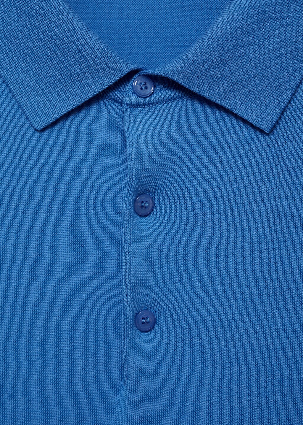 100% cotton fine-knit polo shirt - Medium Brown