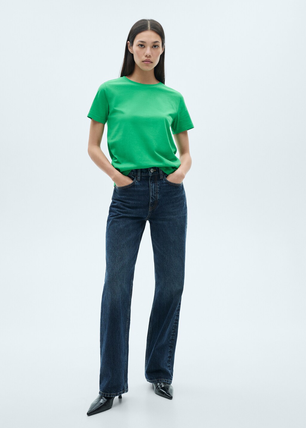 Short-sleeved cotton t-shirt - White