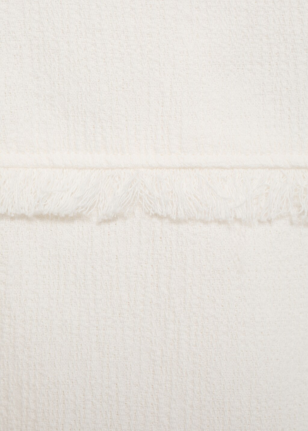 Pocket textured jacket - Ecru