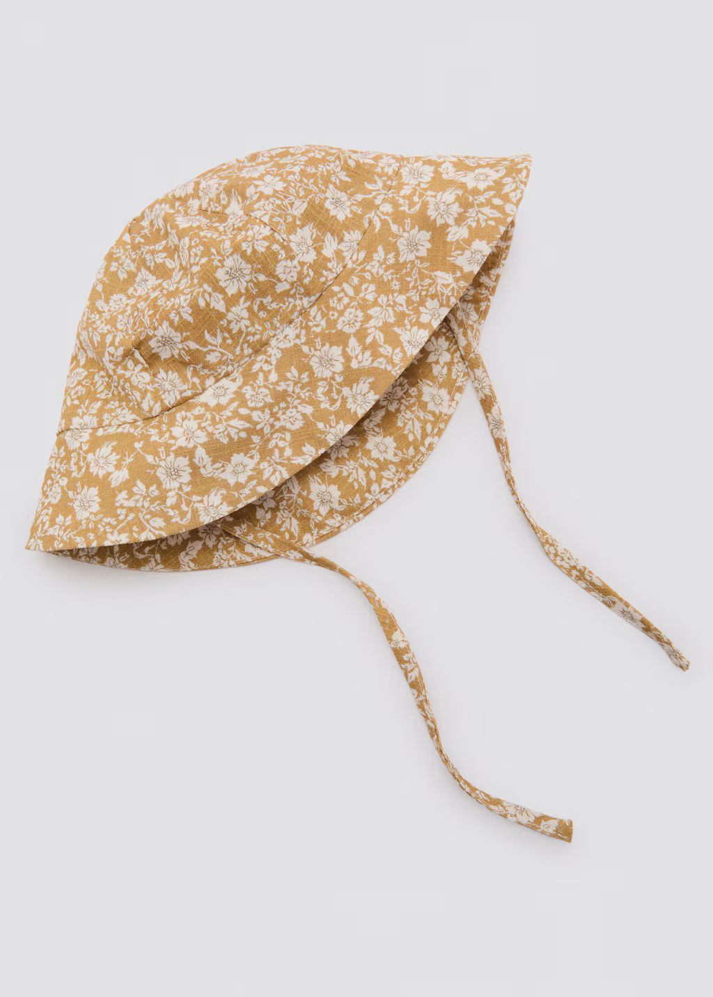 Cotton flowers hat - Mustard