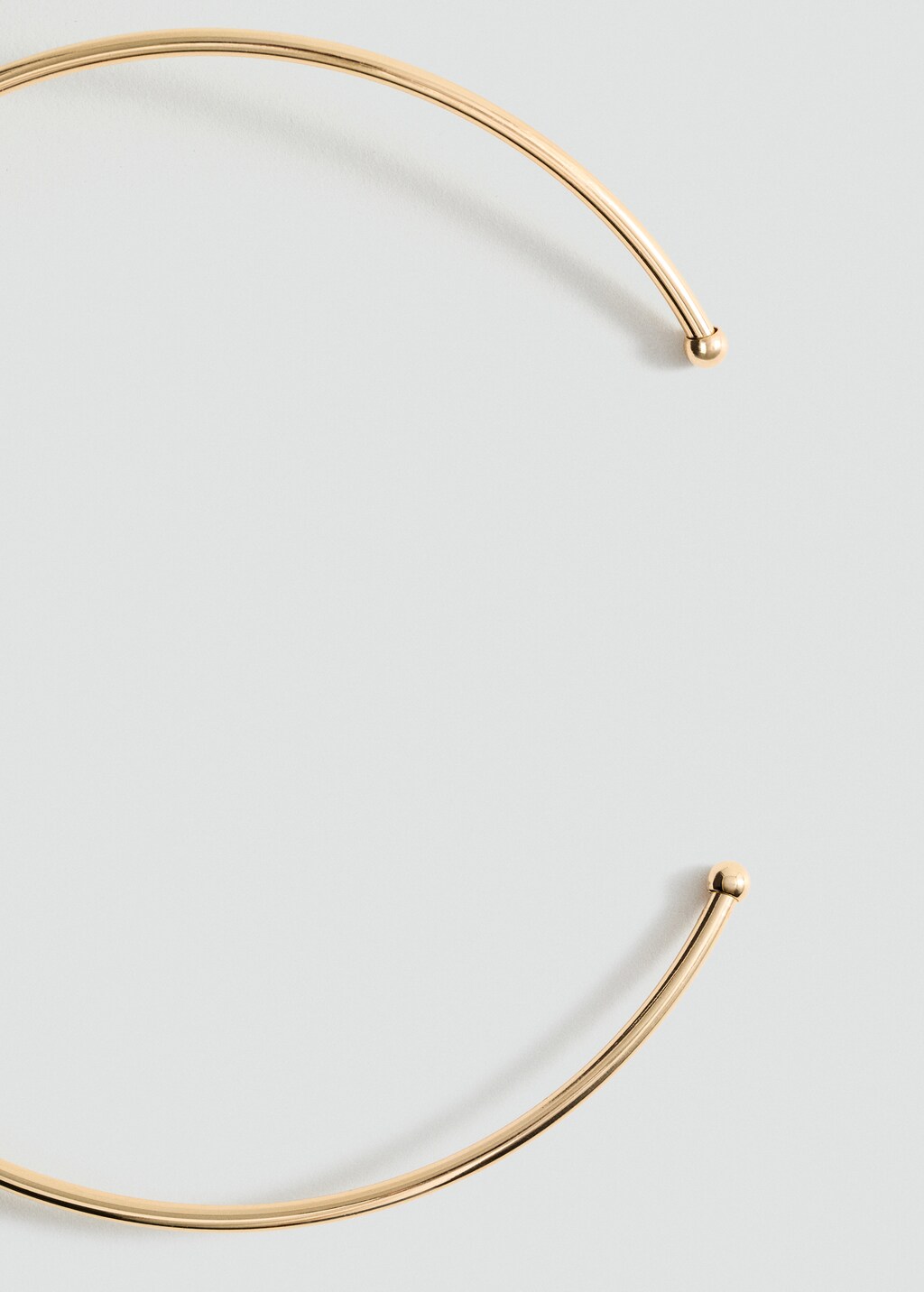 Rigid flower necklace - Gold