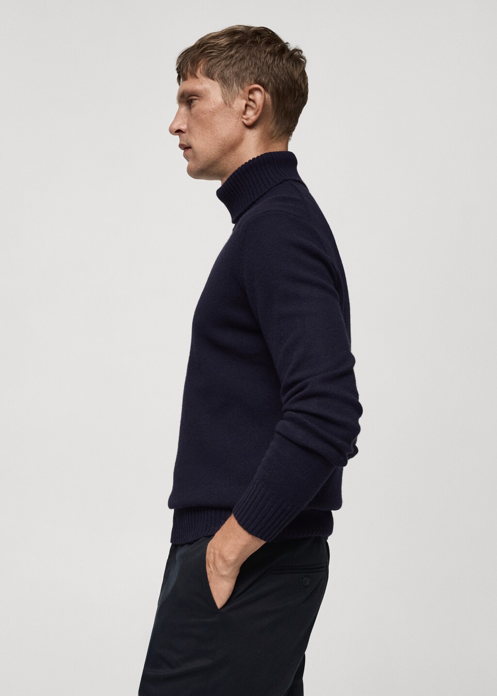 Knitted wool turtleneck sweater - Off White