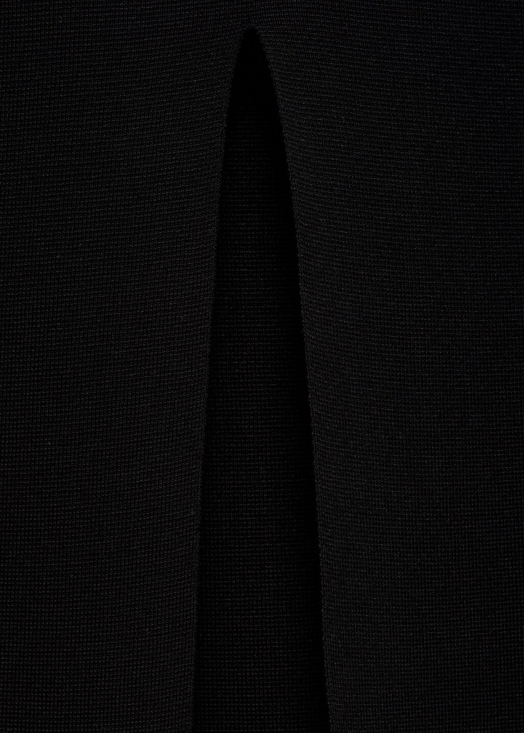 Fine knit midi skirt - Black