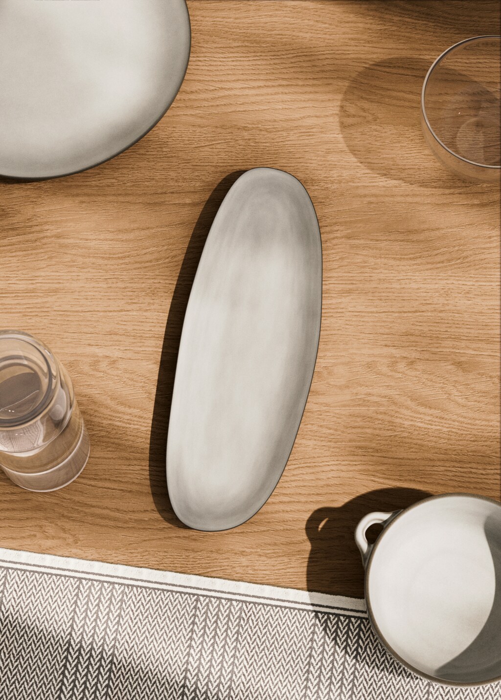 Stoneware source contrast edge - White